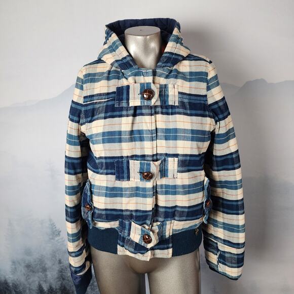 Roxy Quilted Padded Hooded Jacket | Girl's Large - Picture 1 of 16